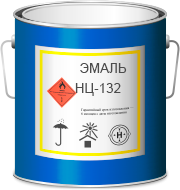 Эмаль НЦ-132 серый (1кг.)